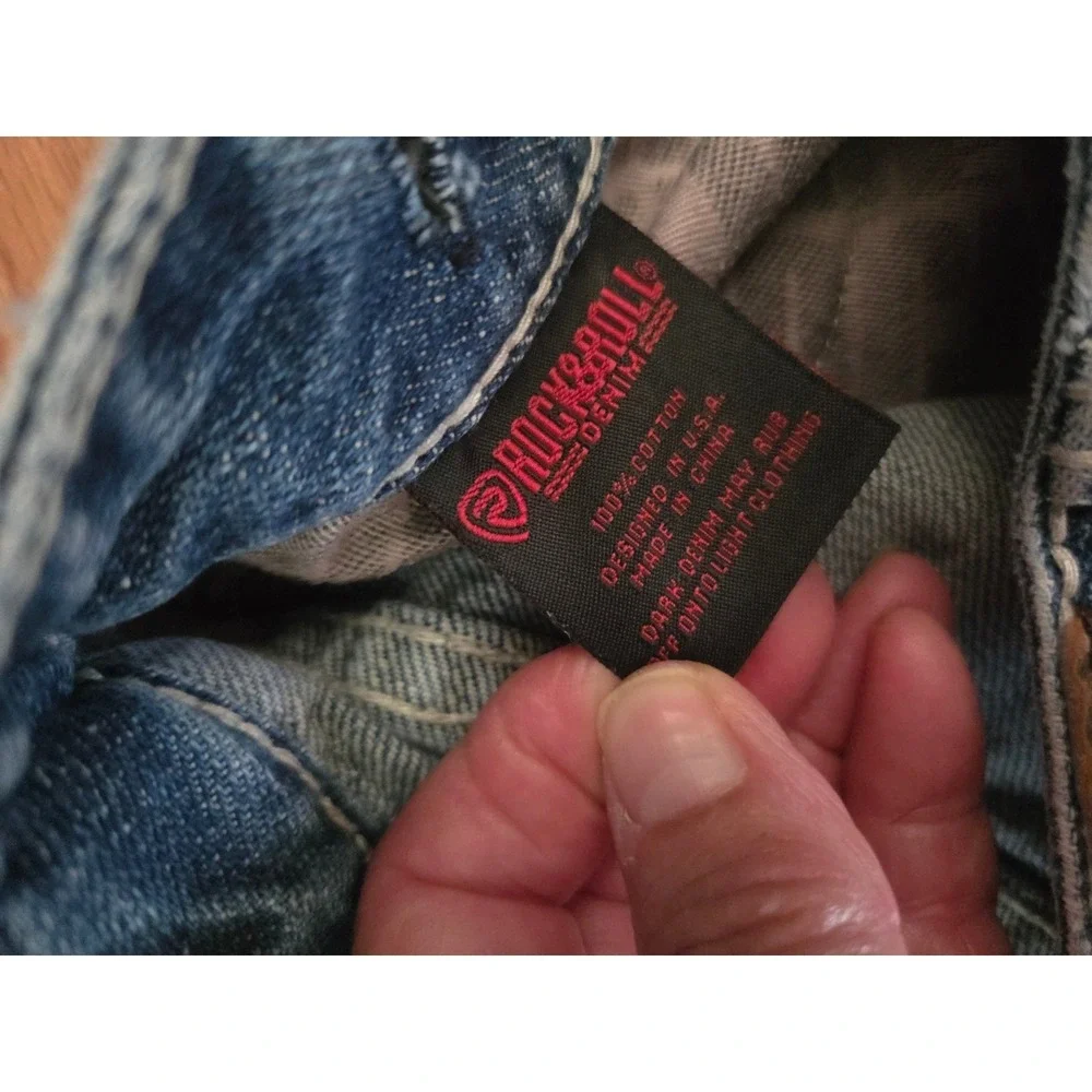 Rock and Roll Denim Boys Jeans 16R Regular Fit Bootcut Medium Wash Blue BB0M